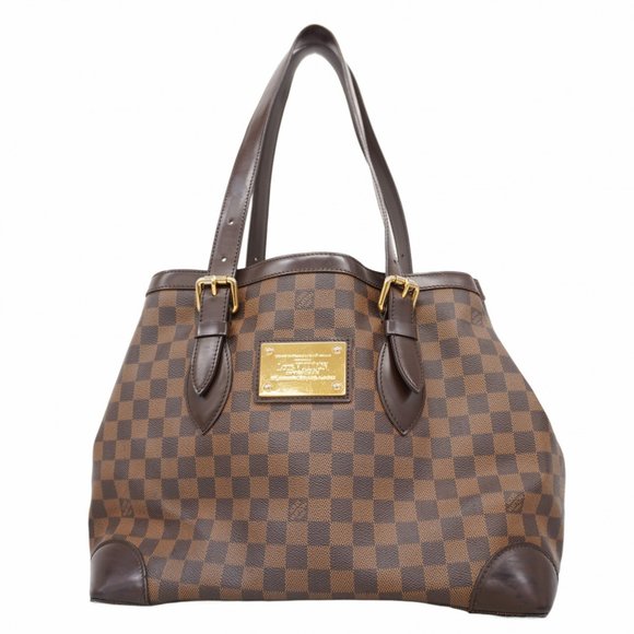 LOUIS VUITTON Handbags - Louis Vuitton Damier Hampstead MM Tote Bag N51204 Ebene for Women